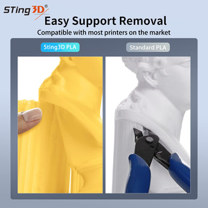 Filament industriel <span class=keywords><strong>PLA</strong></span> PRO Sting3D 1,75 mm 1 kg ±0,02 mm haute vitesse 50-350 mm/s, matériau biodégradable anti-colmatage pour le prototypage - Product Image 6