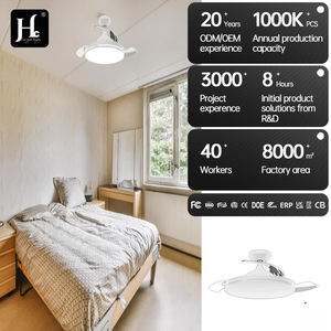 Ventilador de Techo Moderno sin Aspas de 42 Pulgadas con Control Remoto, 110/220v, con Luces LED de Diseño, Lámpara con Ventilador Oculto de Techo - Product Image 5