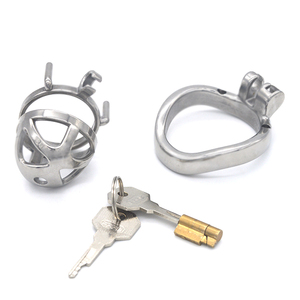 Jaula de <span class=keywords><strong>castidad</strong></span> para hombre, dispositivo de pájaro hueco, <span class=keywords><strong>candado</strong></span> de acero inoxidable 304, restricción, juguete sexual para adultos - Product Image 4