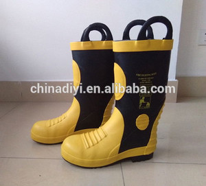 Sepatu Pemadam Kebakaran Sepatu untuk Petugas Pemadam Kebakaran Tahan Api Karet Pengaman China HOWDYBOOTS Para Aramid CN;ZHE ≤100mm HOWDY 13kg - Product Image 3