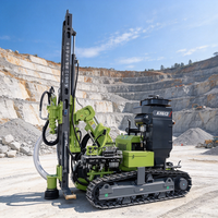 Foreuse DTH chenillée fiable avec alimentation hydraulique par chaîne pour le forage de roches dures