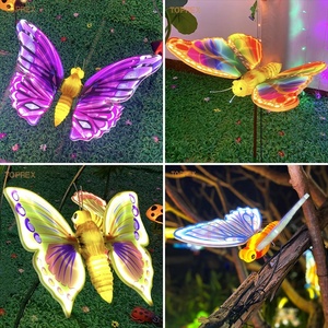 TOPREX Motore Elettrico per Farfalla con Ali Apribili e Chiudibili, Decorazione Luminosa da Giardino - Product Image 2