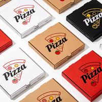 Kotak Kertas Kemasan Pizza Logo Kustom Beli Berbagai Ukuran Kotak Pizza Bergelombang Murah