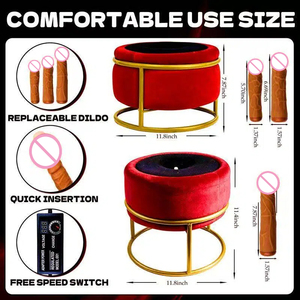 Tabouret de stimulation <span class=keywords><strong>BDSM</strong></span> de luxe avec contrôleur de vitesse réglable et accessoires interchangeables pour l'entraînement des adultes - Product Image 2