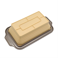 Moule à pain pliable, plateau en silicone avec bord en acier au carbone pour gâteaux et toasts