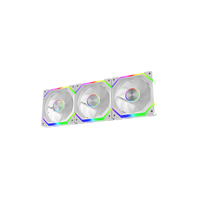 Ventilateur de refroidissement ARGB noir 120 mm, dissipateur thermique en plastique, ventilateur ARGB 12 V pour processeurs de PC de jeu, refroidisseur de boîtier d'ordinateur