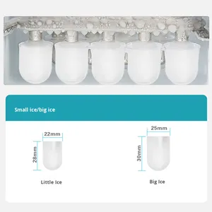 12KG Household Fully Automatic <b>Ice</b> Maker Commercial Use Street Vending Milk Tea Shops <b>Small</b> <b>Ice</b> Cube <b>Machine</b> Dormitories - Product Image 5