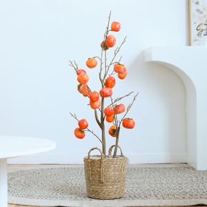 Offre Spéciale <span class=keywords><strong>kaki</strong></span> artificiel <span class=keywords><strong>arbre</strong></span> fruitier maison salon jardin décoration <span class=keywords><strong>arbre</strong></span> fruitier artificiel - Product Image 2