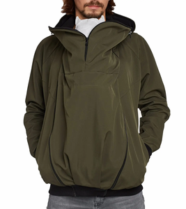 <span class=keywords><strong>Giacca</strong></span> a vento da esterno personalizzata abbigliamento premaman cappotto moda papà marsupio <span class=keywords><strong>giacca</strong></span> canguro giacche calde con cappuccio per gli uomini - Product Image 5