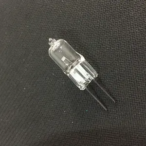 China-feito 50 w 12 v g6.35 lâmpada de halogênio filamento horizontal, lâmpada microscópio