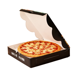 Cajas de Pizza Biodegradables de Cartón con Recubrimiento UV, Impresión Personalizada, Empaque de Alimentos para Comida para Llevar, Entrega a Domicilio y Uso Minorista - Product Image 1