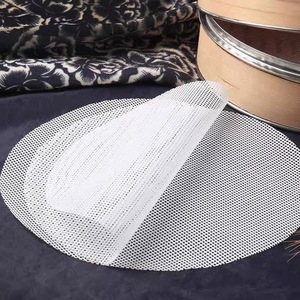 Tapis de cuisson vapeur en silicone rond, qualité alimentaire, résistant aux hautes températures, imperméable, pour pains et boulettes, 16cm, 18cm, 22cm - Product Image 3