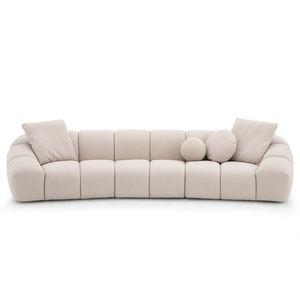 Muebles de lujo privados hechos a medida, <span class=keywords><strong>sofá</strong></span> tapizado en boucle de alta calidad para sala de estar moderna. - Product Image 4