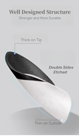 MyBeautyNails Private Label Soft Gel Full Cover Nail Tips White Round Smile Line X Coat Black French Tip Nail Designs