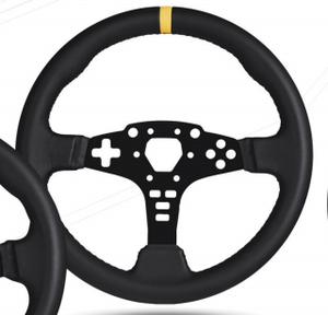<span class=keywords><strong>Volante</strong></span> Deportivo Universal Negro de 3 Radios con Agarre de <span class=keywords><strong>36</strong></span> mm, Material de Cuero y PVC para Audi, Volkswagen, Porsche - Product Image 3