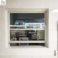 Ventanas de Aluminio de Doble Hoja con Elevación Automática Eléctrica, Insonorizadas y de Doble Acristalamiento, Nuevas de Fábrica
