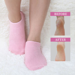 Bon prix Masque en silicone réutilisable pour les pieds Acide hyaluronique végétalien et vitamine C Gel hydratant Chaussette OEM pour les pieds Humidité OEM - Product Image 4