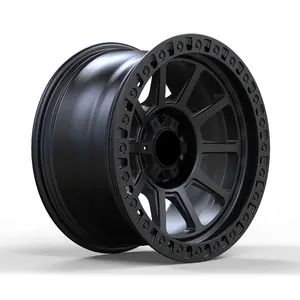 Cerchi personalizzati in lega di alluminio nero opaco forgiato fuoristrada da 17 "-24" 6061-T6 6x135 per Ford Raptor