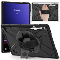 Casing Tablet Gaya Bisnis Kompatibel dengan Keyboard Bluetooth untuk Samsung Galaxy Tab S9 Ultra X910 14.6 Inci