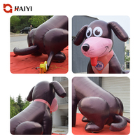 Énorme renne gonflable de Noël, chien gonflable publicitaire pour la décoration extérieure des fêtes