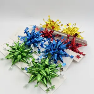Kerst Nieuw Ontwerp Op Maat Metallic Lint Fancy Strik Set Voor Cadeau Decoratie