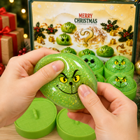 Nouveau jouet sensoriel anti-stress Grinch vert de Halloween, boule à presser à montée lente, jouet doux pour enfants et adultes, cadeaux de Noël