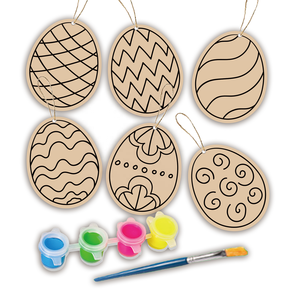 Kids <strong>Easter</strong> Party Drawing Toy Egg-Shaped Plywood Painting <strong>Craft</strong> <strong>Kit</strong> - Product Image 3