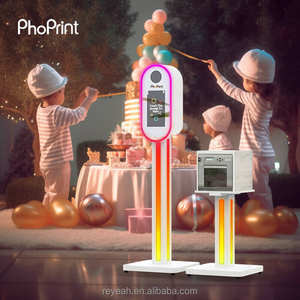 ตู้ถ่ายภาพเซลฟี่ Phoprint พร้อมกล้องในตัวและเครื่องพิมพ์ สำหรับงานปาร์ตี้และถ่ายภาพงานอีเว้นท์ - Product Image 2