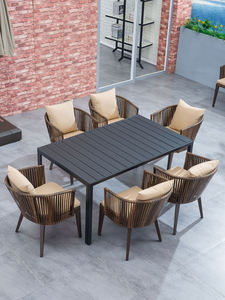 Tables de café pour restaurants en plein air, tables de jardin, tables de terrasse, tables en MDF avec structure en métal, tables de loisirs - Product Image 6