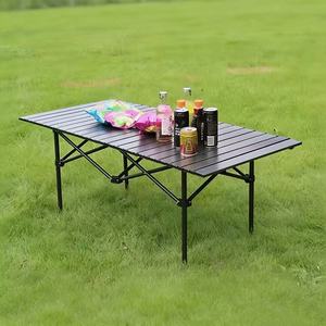 Mesa de Jantar Premium Dobrável Leve de Alumínio para Camping, Churrasco, Viagens de Carro - Mobiliário Portátil para Uso ao Ar Livre - Product Image 2