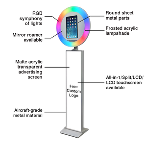 حامل جهاز التجوال, 10.5 11 roamer برو التصوير كشك سيلفي المحمولة 9.7 التجوال <span class=keywords><strong>ipad</strong></span> 12.9 شل حامل كشك مع شاشة الكريستال السائل حالة الطيران - Product Image 3