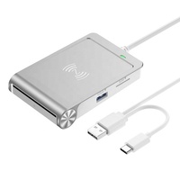 Lector de Tarjetas USB 2.0 Multifuncional, Lector de Tarjetas NFC IC ID SIM SD TF, Todo en Uno