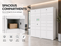 Casillero Inteligente para Paquetes con Pantalla Táctil, Caja de Entrega Modular para Vestíbulo de Oficina, Apartamento y Negocios de Alquiler - 2026