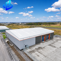 Bâtiment préfabriqué en structure métallique à colonnes intermédiaires pour entrepôt, atelier, garage, hangar, résistant aux vents forts - Meilleures ventes