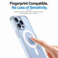 Étui de téléphone portable magnétique transparent SIBOTE avec pare-chocs en TPU et dos rigide en PC, antichoc, compatible avec