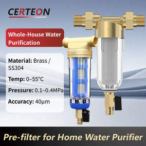 Wiederverwendbarer Edelstahl Rückspülfilter für Hauswasserleitungen 1/<span class=keywords><strong>2</strong></span>" 3/4" 1" mit Sediment Vorfilter - Product Image 2