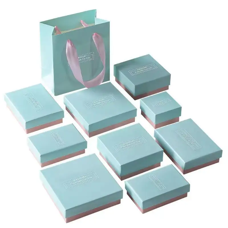 Wholesale Custom Logo Luxury Paper Jewellery Ring Earrings Jewelry Gift Box Packaging