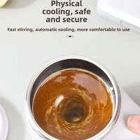 Tasse à mélanger automatique rechargeable portable en acier inoxydable avec agitateur magnétique électrique pour café – Outil de préparation de boissons à domicile