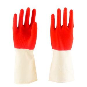 65g Bi couleur Prix Pas Cher Gants En Caoutchouc Double Couleur Ménage Latex Gants - Product Image 1