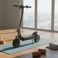 Trottinette électrique pliable 60V 6000W pour adultes, légère, pour les trajets urbains, avec un design intelligent à 2 roues