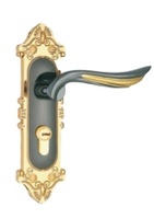 Suministro de material de aleación de aluminio Cerradura de puerta de panel con llave Inserto de acero inoxidable Cerradura de panel residencial de hotel Cerradura de manija