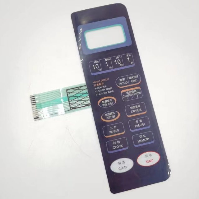 Custom Waterproof Microwave Oven  Membrane Switch Keypad