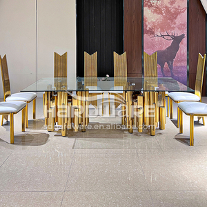 Centros de <span class=keywords><strong>mesa</strong></span> dorados de acero inoxidable Piezas de centro de café cuadradas <span class=keywords><strong>Mesa</strong></span> de comedor fina de boda moderna de <span class=keywords><strong>4</strong></span> plazas <span class=keywords><strong>y</strong></span> precios de <span class=keywords><strong>4</strong></span> <span class=keywords><strong>sillas</strong></span> - Product Image 1