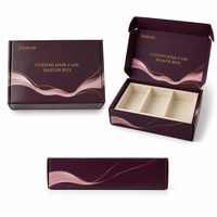 Boîte d'expédition personnalisée brillante pour soins capillaires, en carton rigide avec insert, pour kits d'abonnement DTC