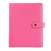 Classeur à 6 anneaux avec logo personnalisé Classeur A5 à feuilles mobiles pour Journal et budget Classeur en cuir rechargeable avec fermeture magnétique