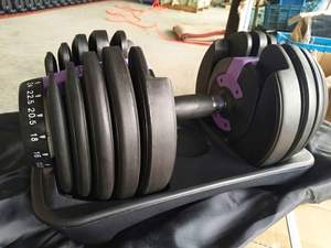 Ensemble d'haltères réglables avec plaques de poids 40 kg et 24 kg, construction en fer durable, certifié CE, équipement de fitness multi-gym - Product Image 5