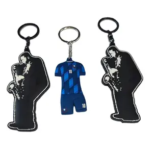 HF factory supply keychain manufacturers soft silicone keychain holder customised rubber keychain