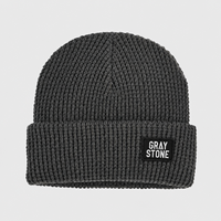 Gorro de Punto Térmico de Invierno de Lujo con Etiqueta Tejida y Logotipo Personalizado para Actividades al Aire Libre