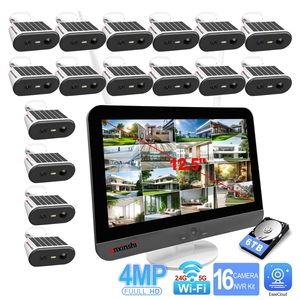Système de 16 caméras de sécurité solaires <span class=keywords><strong>sans</strong></span> <span class=keywords><strong>fil</strong></span> pour l'extérieur, idéal pour les magasins, caméras de sécurité domestiques <span class=keywords><strong>sans</strong></span> <span class=keywords><strong>fil</strong></span>, système de caméras CCTV - Product Image 2