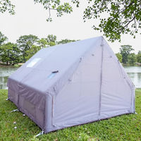 Tente de camping gonflable portable de luxe quatre saisons, imperméable, 12 mètres carrés, tente de camping en plein air